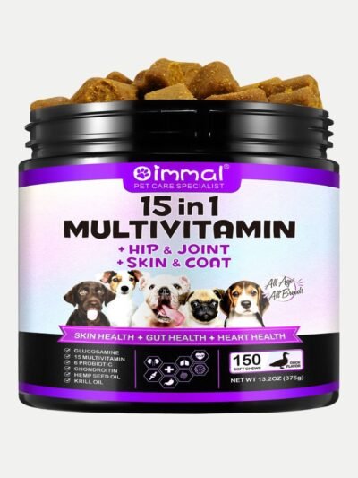 Oimmal 15-in-1 Multivitamin Dog Chews for Hip, Joint, Skin & Gut Health