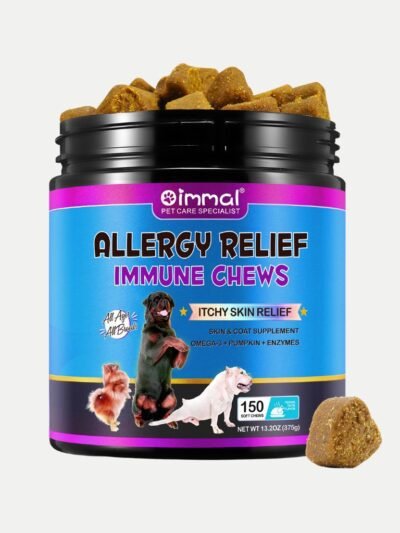 Oimmal Dog Allergy Relief Chews – Itchy Skin & Immune Support Soft Treats