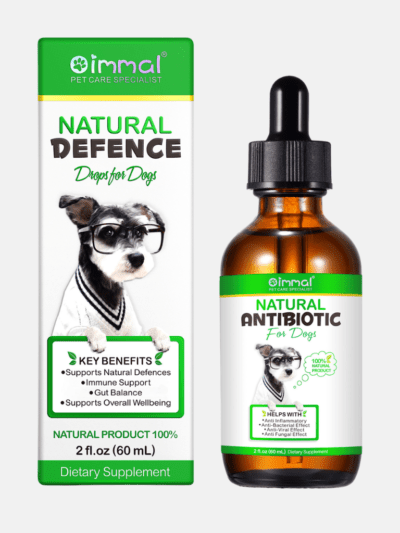 Natural Herbal Antibiotic Drops for Dogs 60ml – Immune, Skin & Gut Support