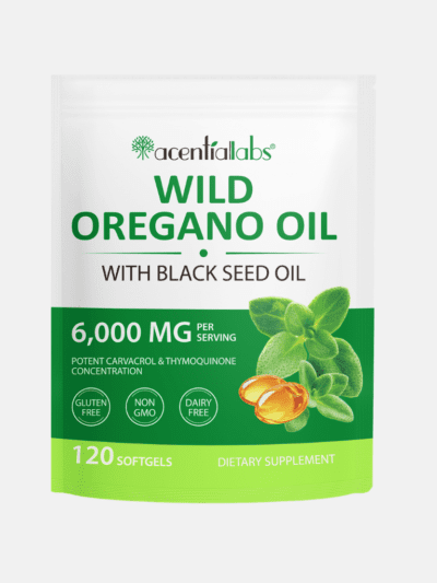 Oregano oil softgels with black seed oil HatmanLabs UK pouch and capsules