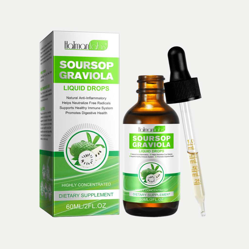 60ml Pure Graviola Soursop Liquid Drops 1800mg Fruit & Leaf Extract - Image 2