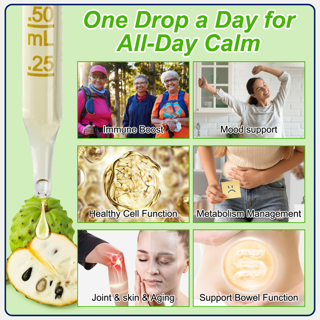 60ml Pure Graviola Soursop Liquid Drops 1800mg Fruit & Leaf Extract - Image 4