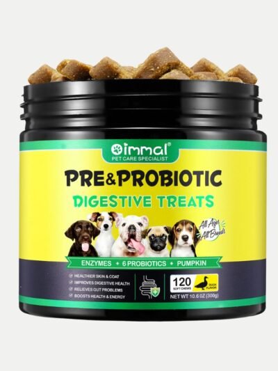 Pre & Probiotics for Dogs Digestive Chews – Gut Health & Digestion Support