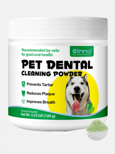 Pet Dental Cleaning Powder for Dogs & Cats – Plaque & Tartar Control