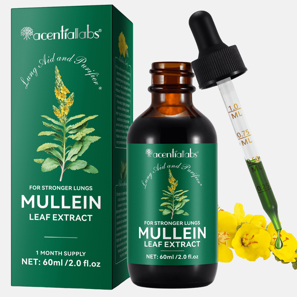 Mullein Leaf Extract Drops – Natural Liquid Herbal Tincture with Dropper - Image 4
