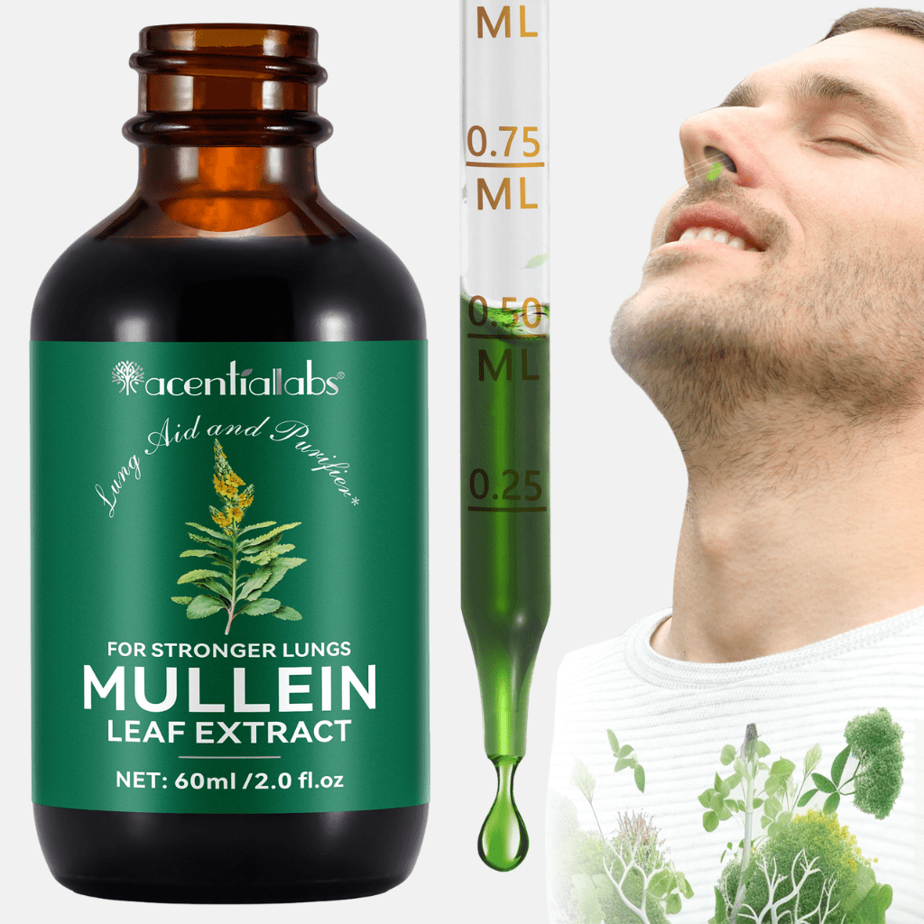 Mullein Leaf Extract Drops – Natural Liquid Herbal Tincture with Dropper - Image 5