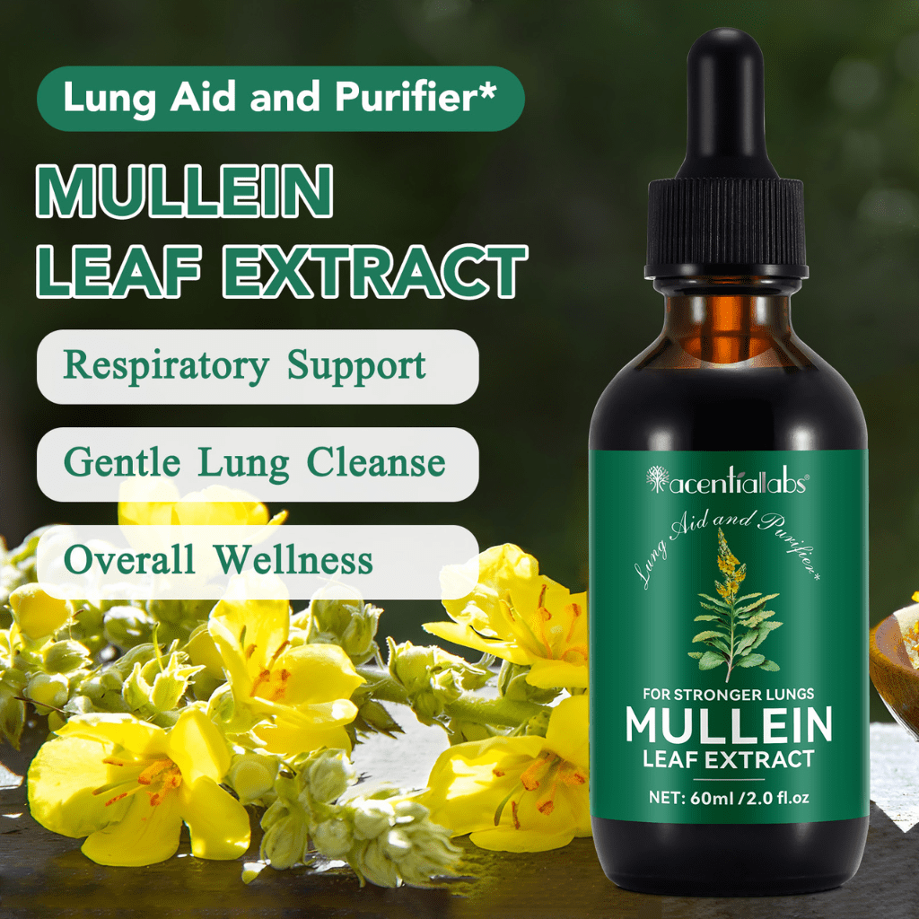Mullein Leaf Extract Drops – Natural Liquid Herbal Tincture with Dropper - Image 8