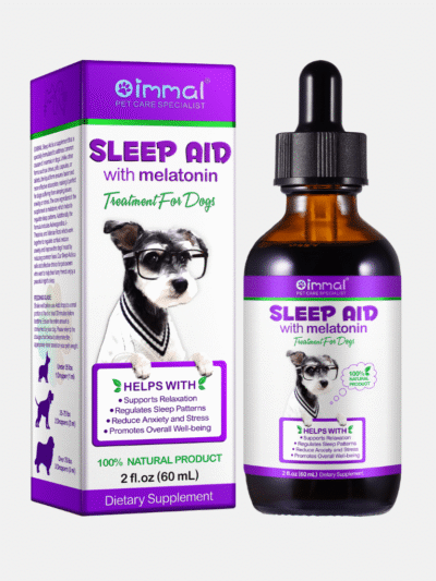 Natural Sleep Aid Drops for Dogs with Melatonin – Anxiety & Stress Relief