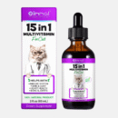 Oimmal 15-in-1 Cat Multivitamin Drops | Immune Skin Coat Bone & Heart 60ml