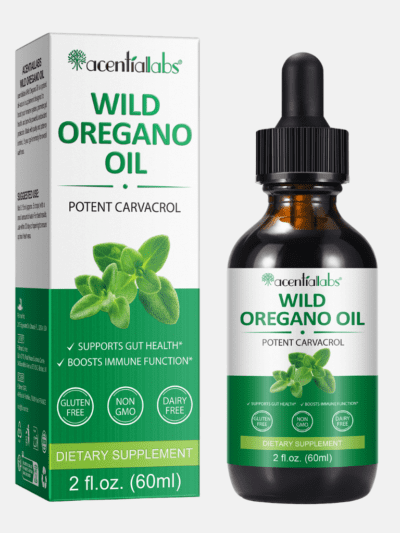 Wild Oregano Oil Drops 70% Carvacrol Gut Health Immune Support 60ml