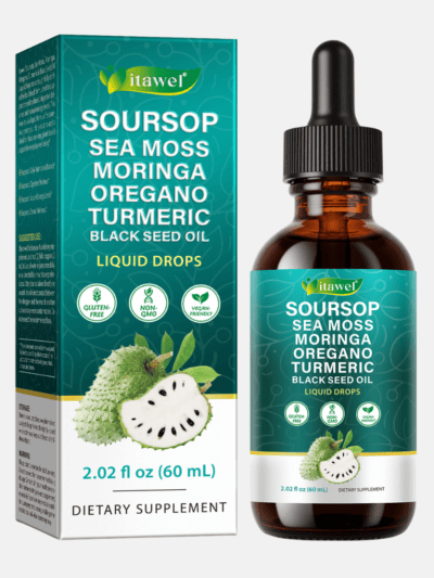 Itawel Soursop Liquid Drops 60ml botanical supplement UK