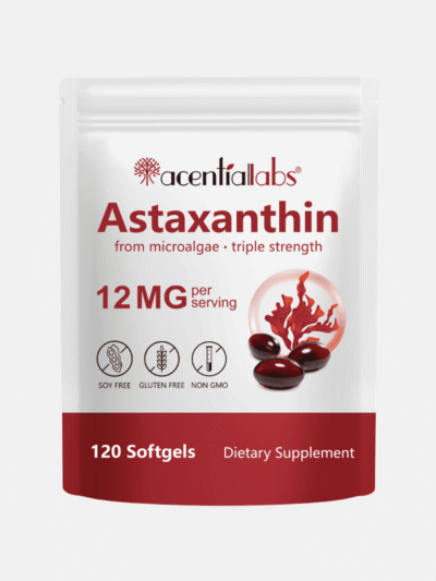 Astaxanthin 12mg microalgae softgels 120 count AcentialLabs UK