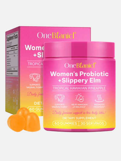 Women's Probiotic Gummies with Slippery Elm – Tropical Pineapple